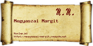 Megyaszai Margit névjegykártya